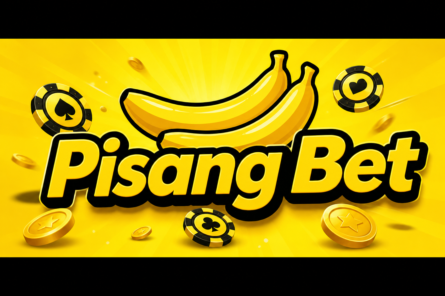 Pisang Bet: dua pisang kartun dan teks Pisang Bet.